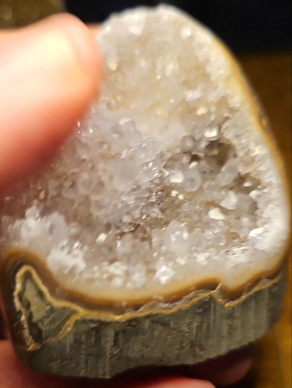 Natural Amethyst/Quartz Geode Cluster - Sparkling Lavender Crystals - Picture 10 of 11